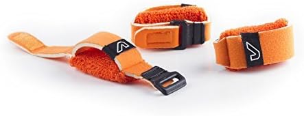 Gruv Gear Fret Wrap & Guitar Mute, Fretwrap for Acoustic, Electric & Bass | String Dampener Recording, Tapping & Practice Accessory (3 Pack, Small Orange, Fits 4 String Bass, 6 String Guitar)
