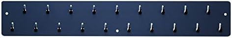 Pyramid Time Systems Wall Mounted Key Rack, 19 Hooks, Black