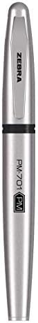 Zebra Pen STEEL PM-701 & M/F-701, Pen, Pencil & Permanent Market Set, 3-Pk