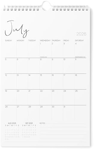 Karto Wall Calendar 2026-2027 11x17 in - Cursive | July 2026 to December 2027, Vertical, Boosts Productivity, Easy Monthly Planning