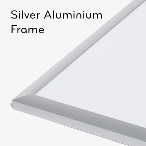 U Brands Magnetic Dry Erase Board White Board, 36" x 36", Silver Aluminum Frame, Includes Marker