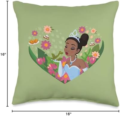 Disney Princess Tiana Kiss Heart Throw Pillow