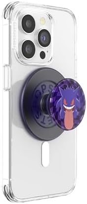 PopSockets Phone Grip for MagSafe, Magnetic Holder- Ghost Gengar