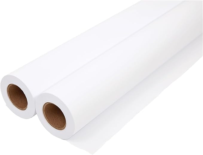 Limited Papers Engineering White Bond | Reliable Performance with 36" x 500' CAD Paper Rolls (2 Rolls, 3" Core), Trustworthy for Wide-Format Inkjet Printers and Detailed Graphic Prints,