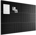 Bumusty 48" x 36" Large Cork Board Alternative, Black