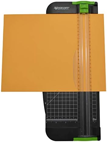 Westcott 12" Titanium Paper Trimmer Scrapbooking Tool, Black