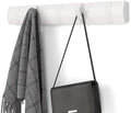 Umbra Flip Coat Rack, Wall Mounted 5-Hook Space Saving, White