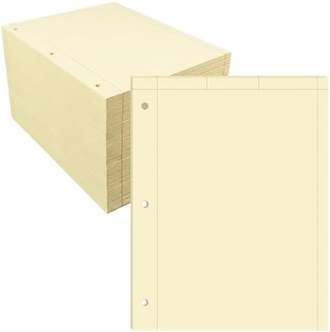 Roaring Spring Graph Ruled Engineering Pad, Engineering Graph Paper Pad, 24 Pack, 5x5 Enclosed Grid, 8.5" x 11", 100 Sheets, 3 Hole Punched, Buff Tinted Sheets, Made in USA
