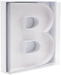 12" Fillable Cardboard Letter Charcuterie Gift Cupcake Box With Cover Sweets Packaging (B)