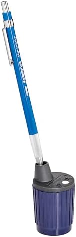STAEDTLER Mars Lead Pointer: Rotary Mechanical Pencil Lead Sharpener for 2mm Holders, Precision Tool for Architects, Engineers & Artists, Dust Wiper & Adjustable Cone, Built-In Shavings Reservoir