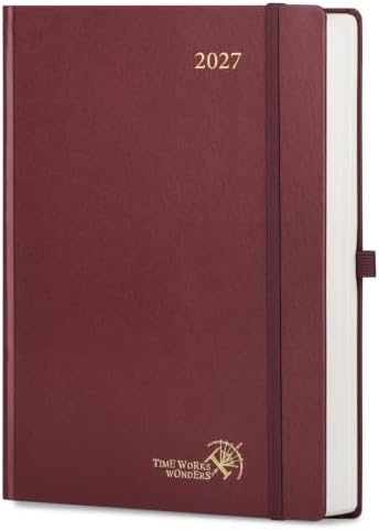 POPRUN 2027 Daily Planner One Page Per Day, Large 8.5" x 12", Day Planner