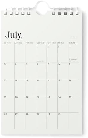 Karto Small Wall Calendar 2026-2027 6x9 in - New Beige