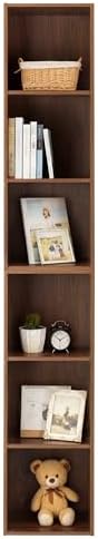 Whitmor 3 Cube Bookcase Storage Organizer, 3 Tier Stackable MDF Bookshelf, Open Storage Display Bookshelf, Storage Cabinet for Living Room, Bedroom, Home, Office, 12.2" L x 11.7" W x 35.6" H, Walnut