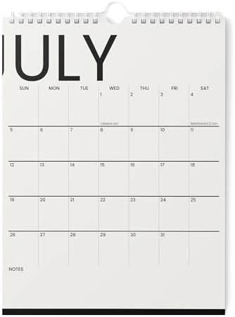 Karto Wall Calendar 2026-2027 8.5x11 in - Big Text