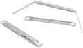 Metal File Fastener, 50 Pcs Stainless Steel 3.5 Inch 2 Hole Metal Paper Clips for Loose-Leaf and Office (50)