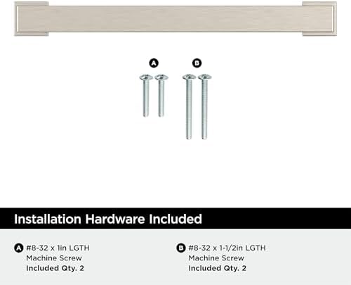 Amerock 25 Pack 5-1/16" Bridgeport Satin Nickel Drawer Pull