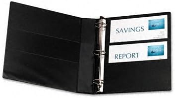 Avery Heavy-Duty View 3 Ring Binder, 1.5" One Touch Slant Rings, Holds 8.5" x 11" Paper, 1 Black Binder (05400)