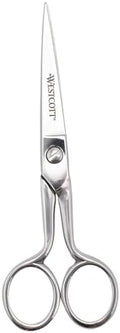 Westcott 6in Forged Paper and Fabric Scissors, Precision Scissors for Sewing and Crafts, Art, Office