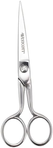 Westcott 6in Forged Paper and Fabric Scissors, Precision Scissors for Sewing and Crafts, Art, Office