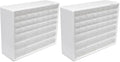Akro-Mils 44-Drawer Plastic Drawer Storage Cabinet for Garage Organization, Bead Organizer, Building Bricks Storage, Teacher Toolbox, Makeup Organizer, 20-Inch W x 6-Inch D x 16-Inch H, 10144 White