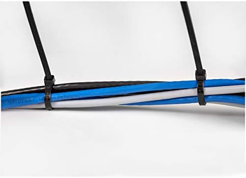 StarTech 10"(25cm) Cable Ties, 94V-2/UL Listed, Black, TAA (CBMZT10B)