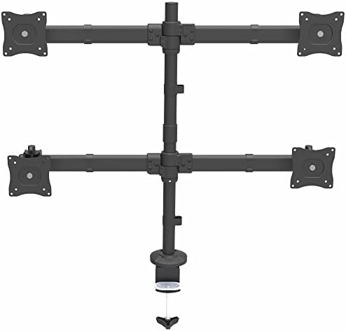 Desk Mount Quad Monitor Arm up to 27in, 17.6lb/8kg, VESA (ARMQUAD)