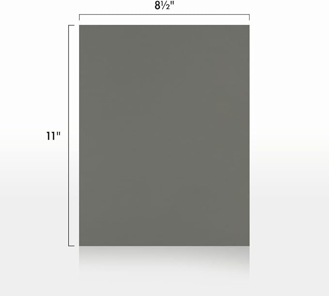 LUXPaper 8.5" x 11" Paper | Letter Size | Smoke Gray | 80lb. Text | 250 Qty
