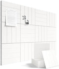 Fluxynara 48" x 36" Large Felt Bulletin Board, Milky White