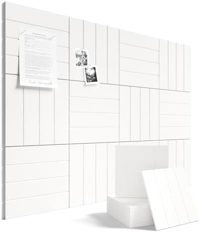 Fluxynara 48" x 36" Large Felt Bulletin Board, Milky White