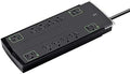 Monoprice 12 Outlet Slim Surge Protector - UL Rated, 4,230 Joules, Grounded And Protected Light Indicator, 10 Feet, Black
