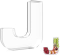 13.8" Extra Large Acrylic Letter Charcuterie Board Box, Reusable Fillable Letter Cake Candy Dish Display Serving Tray for Birthday Anniversary Party Decoration (J)