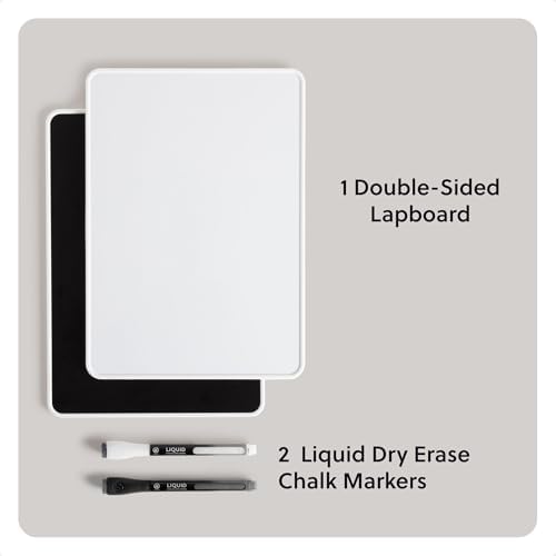 U Brands Mini Dry Erase Board for School, 1 Count Double Sided - White
