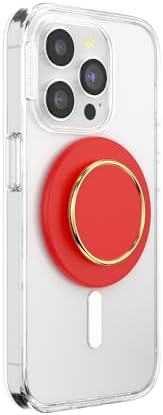 PopSockets Phone Grip for MagSafe, Magnetic Holder- Rosso