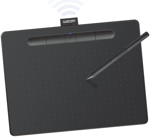 Wacom Intuos Medium, Bluetooth Graphic Drawing Tablet with Pen + Software