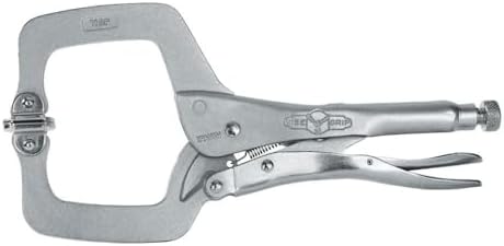 IRWIN Vise-Grip Original Locking C-Clamp with Swivel Pads, 11", 20