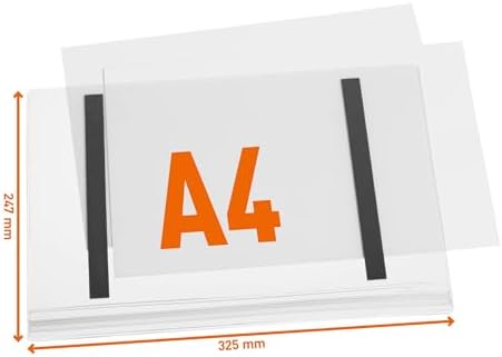 Durable Outdoor Sign Holder, Water-Resistant, Letter Size, 5 Pack