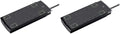 Monoprice 12 Outlet Slim Surge Protector - UL Rated, 4,230 Joules, Grounded and Protected Light Indicator, 10 Feet, Black (Pack of 2)