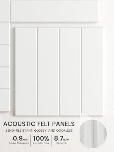 Bumusty 48" x 36" Large Cork Board Alternative, Cold White