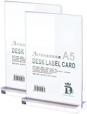 Acrylic Sign Holder (Transparent Vertical A4 210×297mm/8.27×11.69 inches)