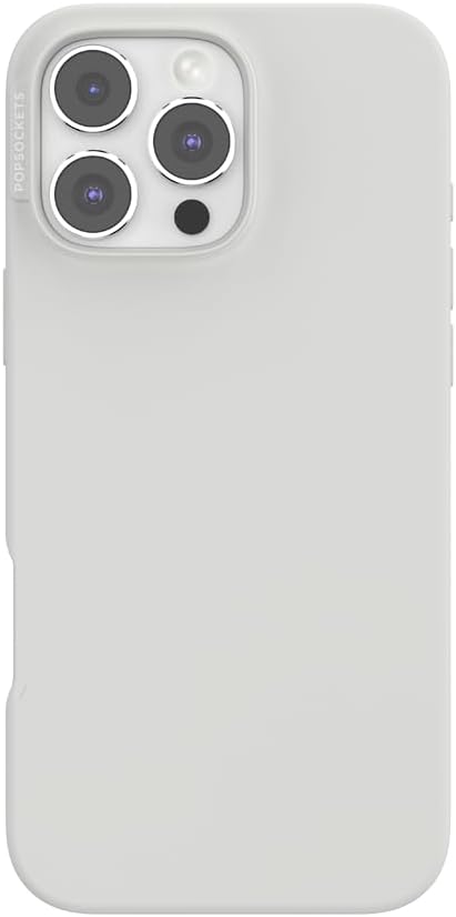 PopSockets iPhone 16 Pro Phone Case with MagSafe- Horchata | Magnetic, Wireless Charging, Camera & Drop Protection, White, Electronic Accessories, For iPad/Kindle/iPhone/Android