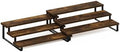 Furinno RAVEL Kitchen Countertop Organizer Set of 2, 3-Tier Counter Shelves, Kitchen Storage, Expandable, Spice Rack, for Pantry, Coffee Bar, Amber Pine