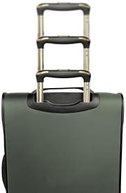 Kenneth Cole REACTION Chelsea Chevron Quilted Luggage, Olive, 20-Inch Carry On