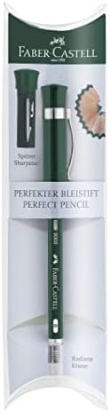 Faber-Castell Perfect Pencil Castell 9000 in Gift Box - #2 Pencil with Built-in Pencil Sharpener and Extender