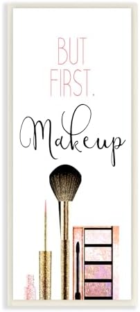 Modern Beauty Makeup Glam, 7 x 17 Inch Mounted Print on Wall Plaque