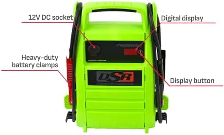 Schumacher Electric DSR Pro Series Portable Jump Starter & Power Station - 12V Jump Box for Car, SUV & RV Batteries - 2000 Peak Amps & 325 Cold Cranking Amps - 12V DC Power Outlet - DSR168G