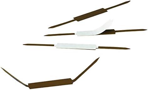 Smead 100 Count 2 Prong Metal Fasteners, 2" Capicity, Brown, Self-Adhesive Fastener, 100 per Box (68220)