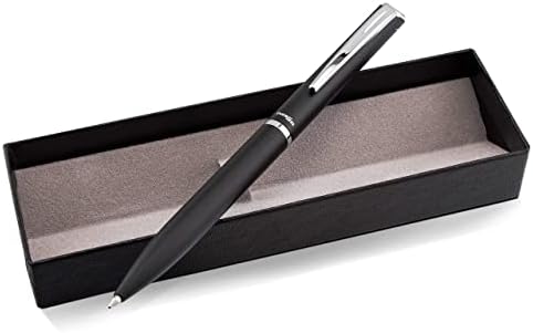 Pentel EnerGel Style Gel Pen, (0.7mm) Medium Line, Black Barrel, Black Ink, Gift Box w/Belly Band (BL2007AABX)