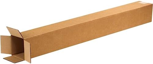 BOX USA 4x4x36 Tall Corrugated Boxes, Tall, 4L x 4W x 36H, Pack of 25 | Shipping, Packaging, Moving, Storage Box