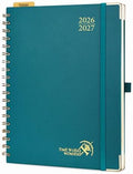 POPRUN 2026-2027 Weekly Planner 10" x 8"Weekly and Monthly Planner Calendar