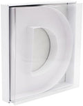 12" Fillable Cardboard Letter Charcuterie Gift Cupcake Box With Cover Sweets Packaging (D)